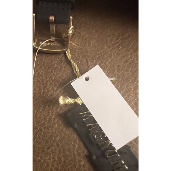 MAGNUM GOLD BROWN STAINLESS STEEL AND SILICONE CHRONOGRAPH WATCH MA3356855 - Picture 8 of 9